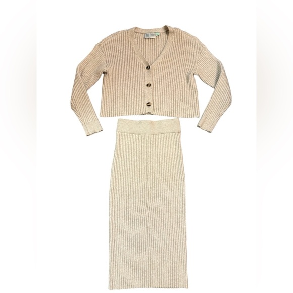 Anthropologie Saturday Sunday Niza Cardigan and Skirt MATCHING SET Size Small - Picture 3 of 11